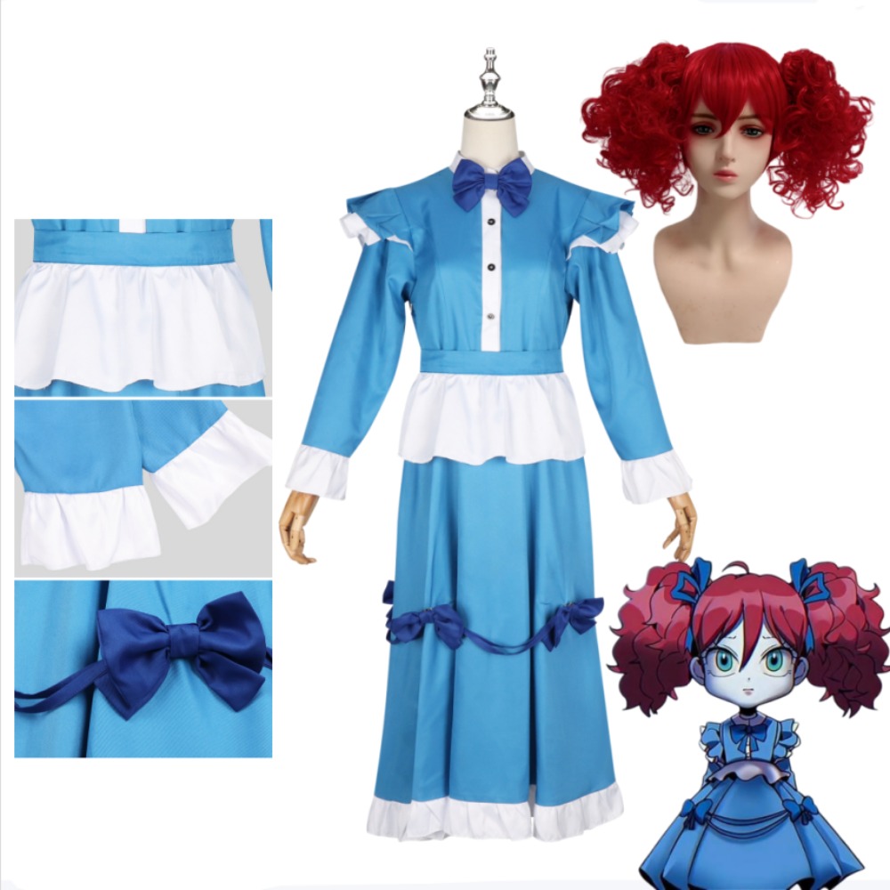 Anime Cosplay Blue Hair - Poppy Red Hair Cosplay Costume Full