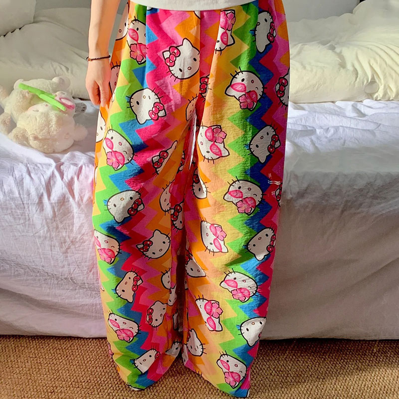 Anime & Cosplay Expo Acx 2025 - Pajama Pants Anime Kt Cat Rainbow