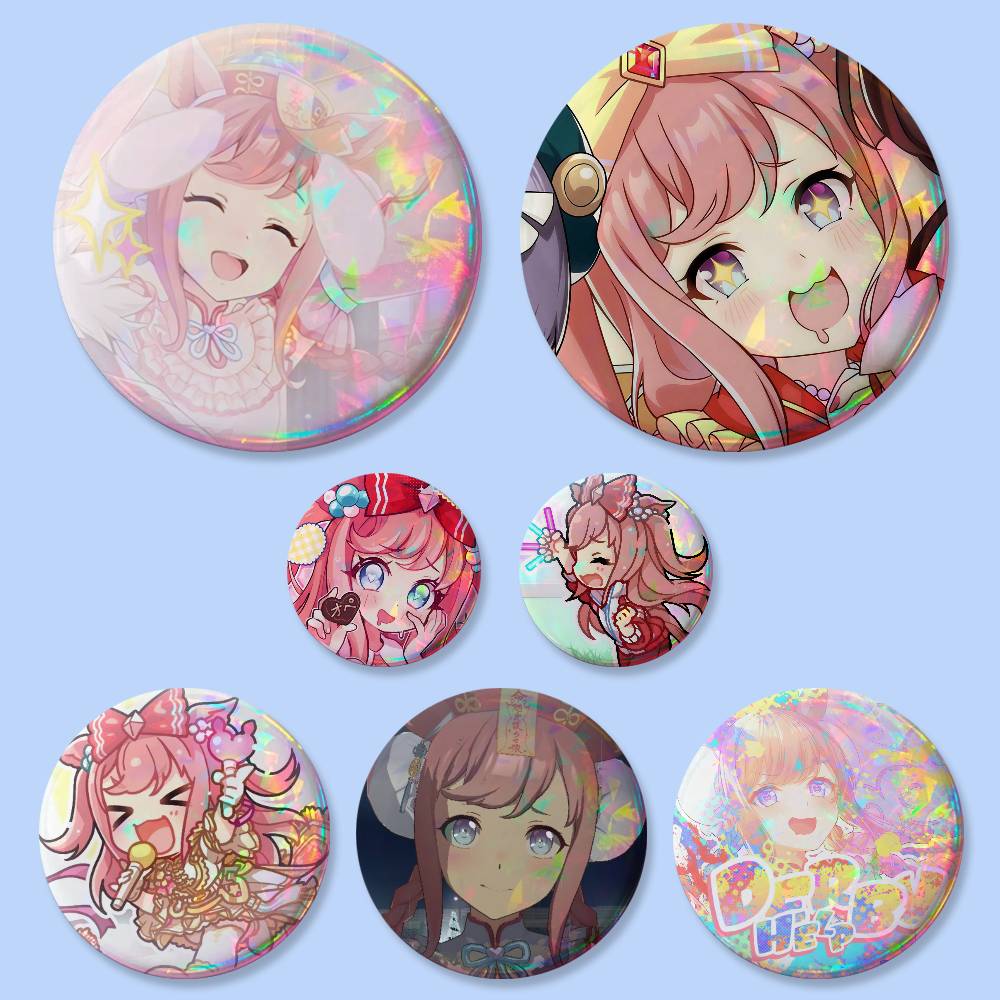 Anime Cosplay Girlfriend - Cute Girl Agnes Digital Anime Badges
