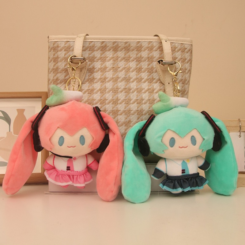 Anime Cosplay Girlfriend - Hatsune New Miku Plush Toy Keychain