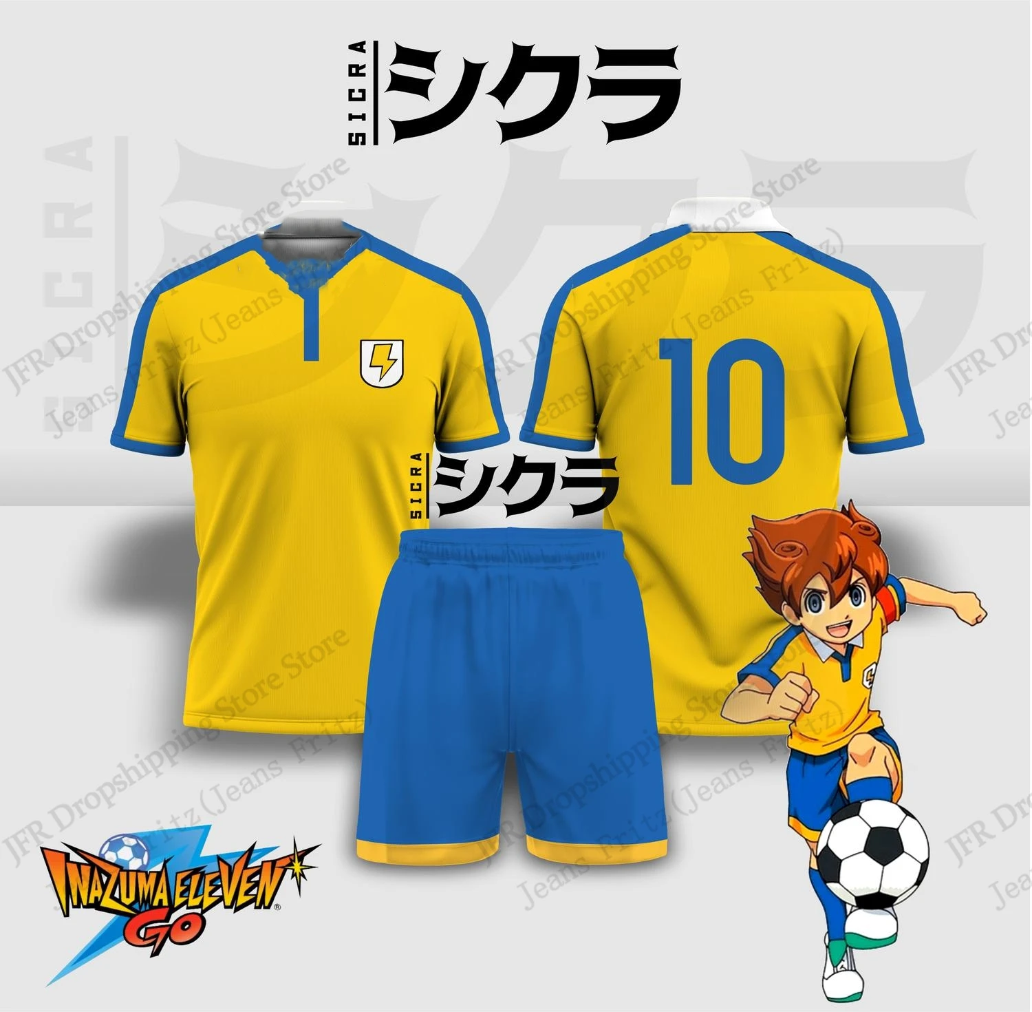 Anime & Cosplay Expo Acx 2025 - Jersey Set Jersey Inazuma Eleven Anime