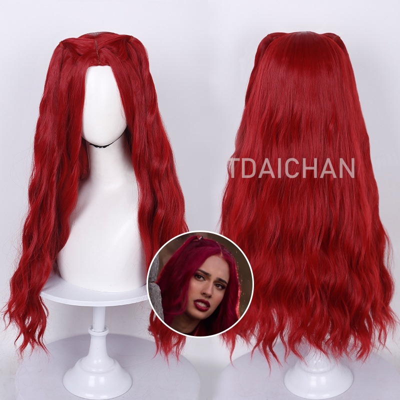 Curly Cosplay Wig Red princess - Anime Cosplay Blue Hair review and price