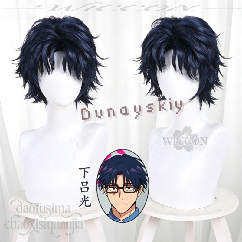 Anime MARRIAGETOXIN Cosplay Wi - Anime Cosplay Blue Hair review and price