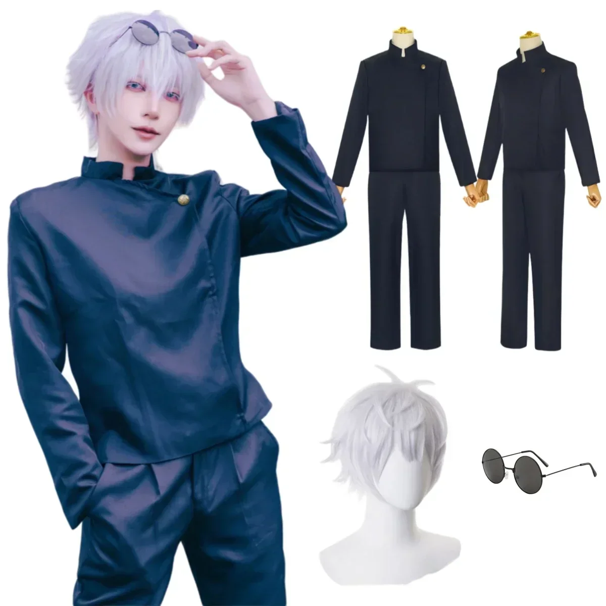 Gojo Satoru Cosplay Costumes p - Anime Cosplay Gojo review and price