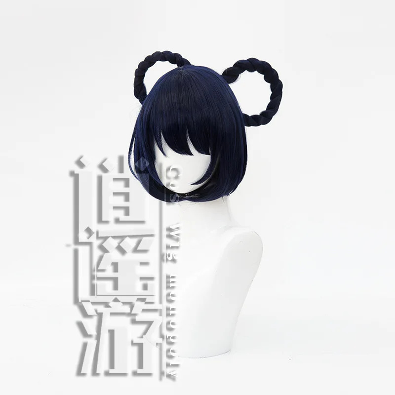 qq34Xiangling Cos 30CM Navy Bl - Anime Cosplay Blue Hair review and price