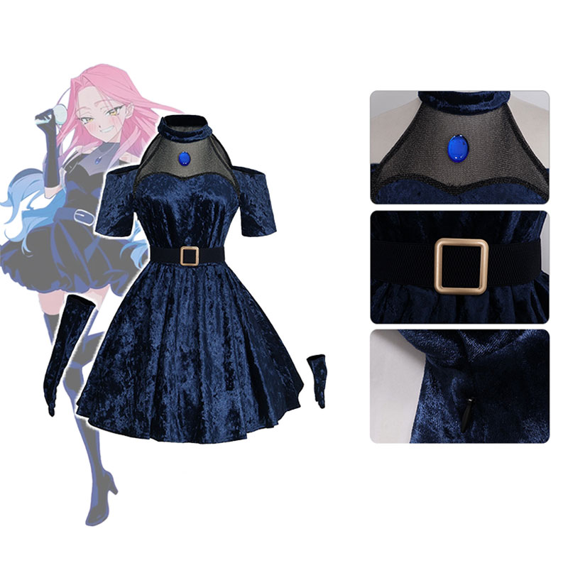 Mizi Cosplay Anime Alien Stage - Anime Cosplay Blue Hair review and price