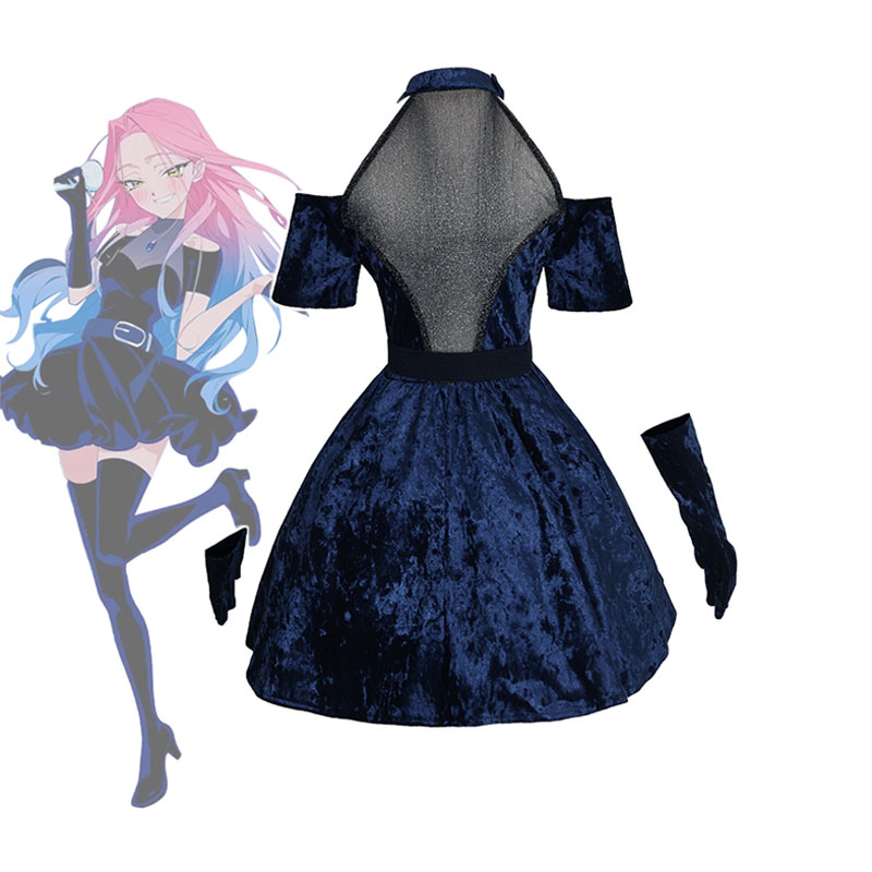 Mizi Cosplay Anime Alien Stage - Anime Cosplay Blue Hair review and price