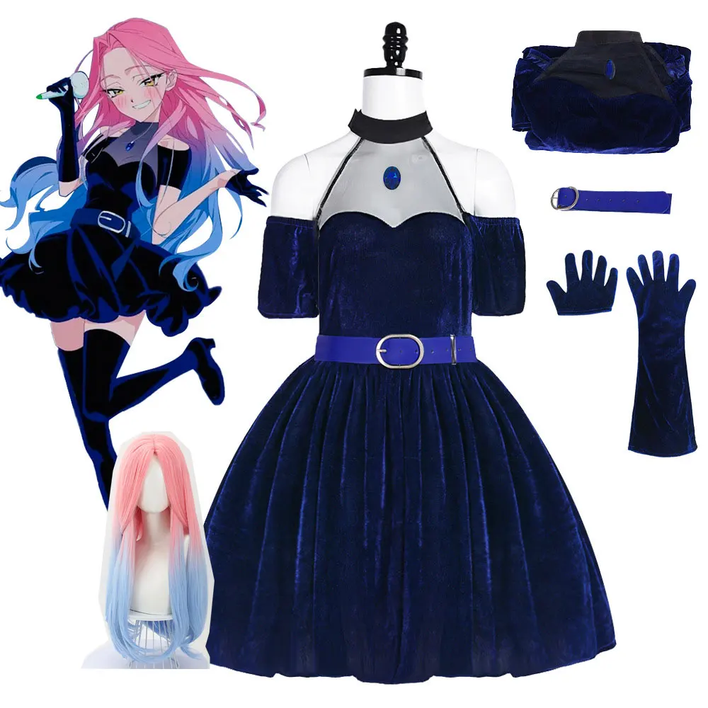 Anime Alien Stage Mizi Sua Cos - Anime Cosplay Blue Hair review and price